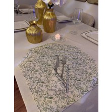 Ars Dt 6' Lı Amerikan Servis Zarif Doğa Desenli Sunumluk Peçete