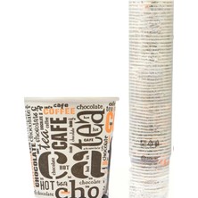 Usin 50 Adet 4 Oz 120 ml - Davet Kutlama Parti Ofis Çay Kahve Espresso Soğuk Içecek Uygun Karton Bardak