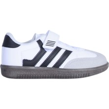 Moda Ayakkabı Sammix 047 Beyaz-Siyah Erkek Çocok Spor Ayakkabı