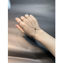 Goldium 14 Ayar Kelebek Detaylı Altın Şahmeran