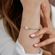 Goldium 14 Ayar Altın Sonsuzluk Bileklik