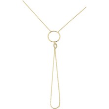 Goldium Altın Halka Yaprak Şahmeran