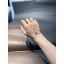 Goldium 14 Ayar Kalp Detaylı Altın Şahmeran