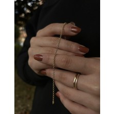 Goldium Düz Doç Zincir Bileklik