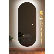 Karaçam Dekor LED Işıklı 3 Renkli Dokunmatik Boy Aynası