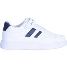 Moda Ayakkabı Sammix 015 Siyah-Beyaz Erkek Çocok Spor Ayakkabı
