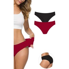 Leopardess 2 Adet Kadın Dikişsiz Lazer Kesim Esnek İz yapmayan Külot