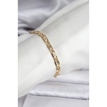 Style Of Carmen 14K Gold Renk Kaplama Zincir Model cm Kadın Bileklik