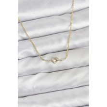 Style Of Carmen Pirinç Gold Renk Düğüm Kalp Model Kadın Kolye