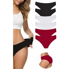 Leopardess 6 Adet Kadın Dikişsiz Lazer Kesim Esnek İz yapmayan Külot