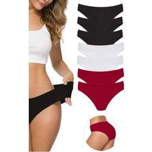 Leopardess 7 Adet Kadın Dikişsiz Lazer Kesim Esnek İz yapmayan Külot