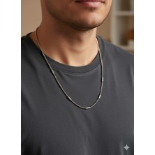 Akfecan Çelik Unisex Kadın Erkek Kolye