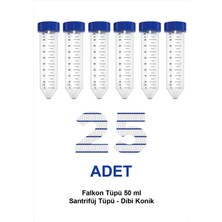Falkon Tüpü 50 ml / Santrifüj Tüpü - Dibi Konik - 25 Adet