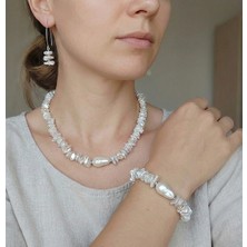 Aytens Takı Zarafetin En Saf Hali: El Yapımı Gerçek Barok Inci Takı Seti