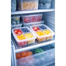 4 Bölmeli Buzdolabı Organizeri 1 Lt, Friz Düzenleyici, 2'li Set