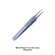 Atel-San Mikro Penset 11 cm Sivri Uçlu Paslanmaz