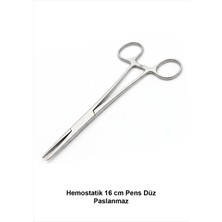 Atel-San Hemostatik 16 cm Pens Düz Paslanmaz