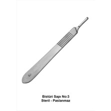 Atel-San Bıstüri Sapı No:3 / Steril Sap Paslanmaz - 1 Adet