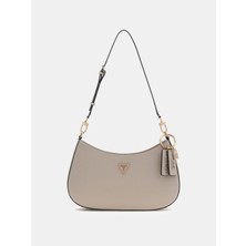 Guess Noelle Iı Üstten Fermuarlı Omuz Kadın Kahverengi El Çantası HWZG9672180-TAU