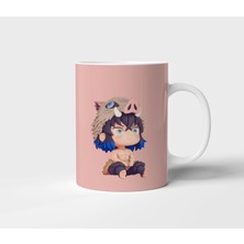 Inosuke Hashibira Demon Slayer Anime Tasarım Kupa - Hediyelik Kupa - Baskılı Kupa