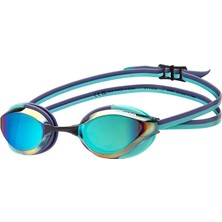 Sevimle Store Üniseks Yetişkin Python Yarış Yüzme Gözlüğü Erkekler ve Kadınlar Için Rekabetçi Yüzücüler Buğu Önleyici Ayna Lens Çift Kayışlı Küçük Kesim, Turkuaz/gelecek Alacakaranlık/su