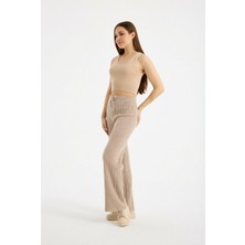 Denivy Ribanalı Bağcıklı Triko Pantolon