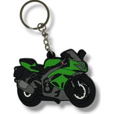 Motolinas Anahtarlık, Maskot Silikon Ithal [racing Motor Yeşil]
