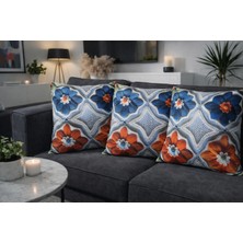 Özdağ Home Concept 3D Dijital Baskı Dekoratif Kırlent Kılıfı 43X43 cm – Tek Taraflı Baskı, Canlı Renkler