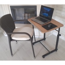 Depolife Koltuk Sehpası Notebook Laptop Bilgisayar Çalışma Masası Yükseklik Ayarlı Akrobat Masa Yatak Yan Seh