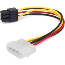 BK Teknoloji 6 Pin Pcıe To 4 Pin Molex Ekran Kartı Güç Dönüştürücü Kablosu