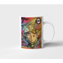 Tengen Uzui Demon Slayer Anime Yılbaşı Tasarım Kupa - Hediyelik Kupa - Baskılı Kupa