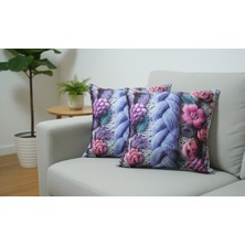 Özdağ Home Concept 2 Adet 3D Dijital Baskı Dekoratif Kırlent Kılıfı 43X43 cm – Tek Taraflı Baskı, Canlı Renkler