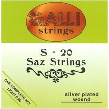 Sevimle Store S20 Bağlama Teli 0,20 Uzun Sap Saz Için S-20