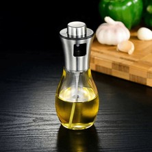 Maarketim Paslanmaz Çelik Başlıklı Cam Spray Yağdanlık