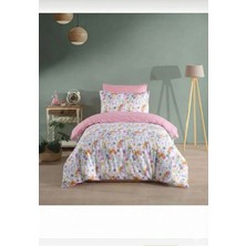 H&F Trendline Tek Kişilik Çiçek Desenli Lastikli Nevresim Takımı Seti