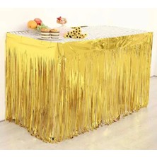 MerveliSait Gold Renk Masa Eteği