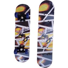 Sevimle Store Küçük Boy 42 cm Ahşap Pvc Tekerlek Kaykay (Renkler Karışıktır) 1510