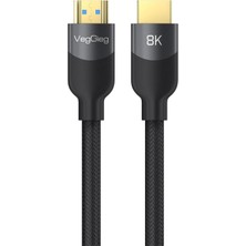 Sevimle Store Premium 8k 60Hz 4K 120Hz Hdcp Arc Hdr Örgülü HDMI 2.1 Kablo 5 Metre