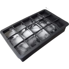Sevimle Store Kare Buz Kalıbı, 15 Bölmeli Elastik Yapısı Çok Amaçlı Buz Küpü Kalıbı, Kolay Serbest Bırakma Özelliği, Kahve ve Ev Yapımı Içecekler Için Ideal Dondurucu Kalıpları (1)