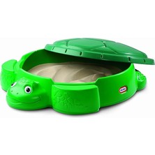 Sevimle Store Tikes 173905E3 Kaplumbağalar Sandbox Güvenli ve Taşınabilir Yaz Oyuncak, Kürek Havuzu ve Açık Hava Saklama Kutusu - 12 Ay ve Üstü Çocuklar Için Yaratıcı Oyun Bahçe Oyuncaklarını Destekler