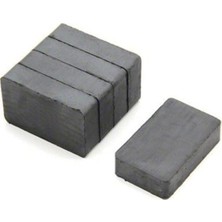 Sevimle Store 5 Adet 40X25X10 Köşeli Ferrit Kömür Seramik Magnet Mıknatıs
