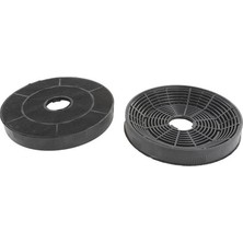 Sevimle Store Filtre Bosch Davlumbaz Çap 15,5 cm Karbon Filtre Seti - 2 Adet (Karbon)