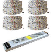 Sevimle Store LED 4040 Yeni Nesil 20 Metre Şerit + 12V 25 300 Watt Trafo Oturma Odası, Yatak Odası ve Mutfak Için Gizli Aydınlatma (Günışığı)