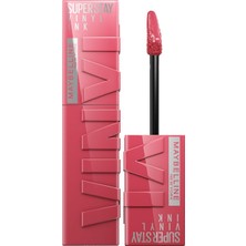 Sevimle Store New York Super Stay Vinyl Ink Uzun Süre Kalıcı Likit Parlak Ruj 160 Sultry