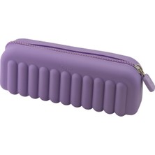 Sevimle Store Makı Kalem Cantası Açık Mor Sılıkon Govde