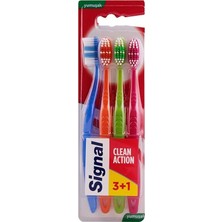 Sevimle Store Premium Action 4'lü (3+1) Yumuşak Diş Fırçası
