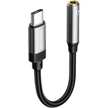 Sevimle Store 15CM Type C To 3.5mm Aux Kulaklık Ses Dönüştürücü Adaptör, Hifi Ses Destekli Aux Çevirici