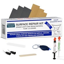 Sevimle Store Onarım Kiti - Akrilik ve Seramik Kendin Yap Kiti Beyaz - 4,0 G (Ekstra Şırınga Dahildir) Tezgah Üstü Onarım Kiti Çoğu Onarıma Uygundur I Kırık Cipsleri Dakikalar Içinde Sabitler