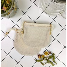Sevimle Store Yoga And Food 2 Adet Demlik Yıkanabilir Kumaş Çay Kesesi - Organik, EKOLOJIK,%100 Ham Ağartılmamış Ham Pamuk (Demlik Boy)