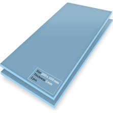Sevimle Store Tp-3: Üstün Performanslı Termal Ped, 200 x 100 x 1,0 mm (Performans Kaybı Olmadan 2,0 Mm'ye Kadar Istiflenebilir), 2 Adet - Yüksek Performans, Özellikle Yumuşak, Ideal Boşluk Doldurucu, Köprü
